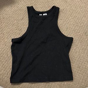 H&M racer back black tank top